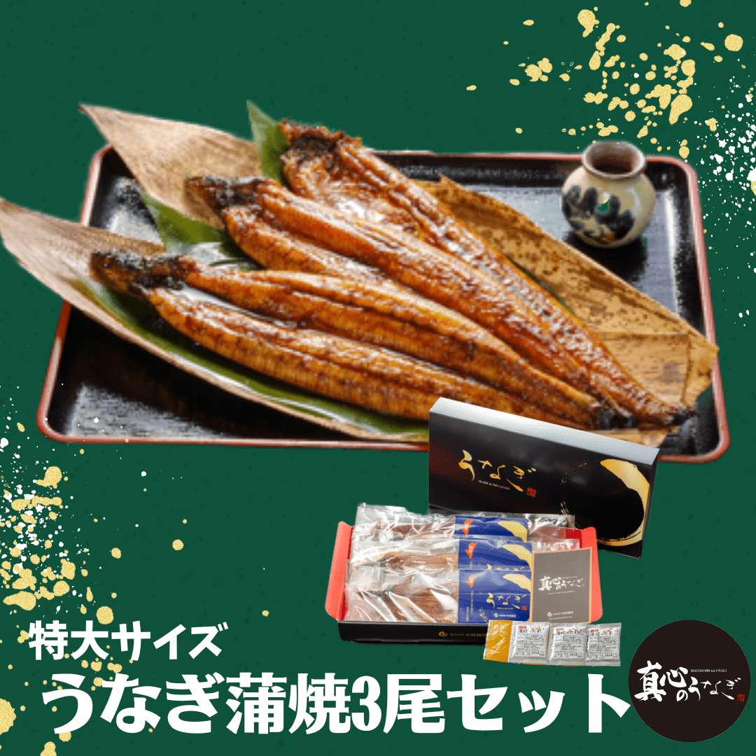 【全国送料無料】【宮崎・鹿児島県産】うなぎ長焼き3尾セット【鮮魚・魚介類】