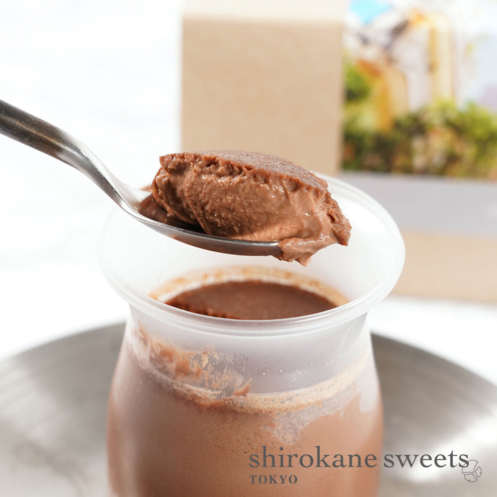 shirokane sweets TOKYO 白金プラチナショコラプリン（３個入）／白金スイーツ（シロカネスイーツ）