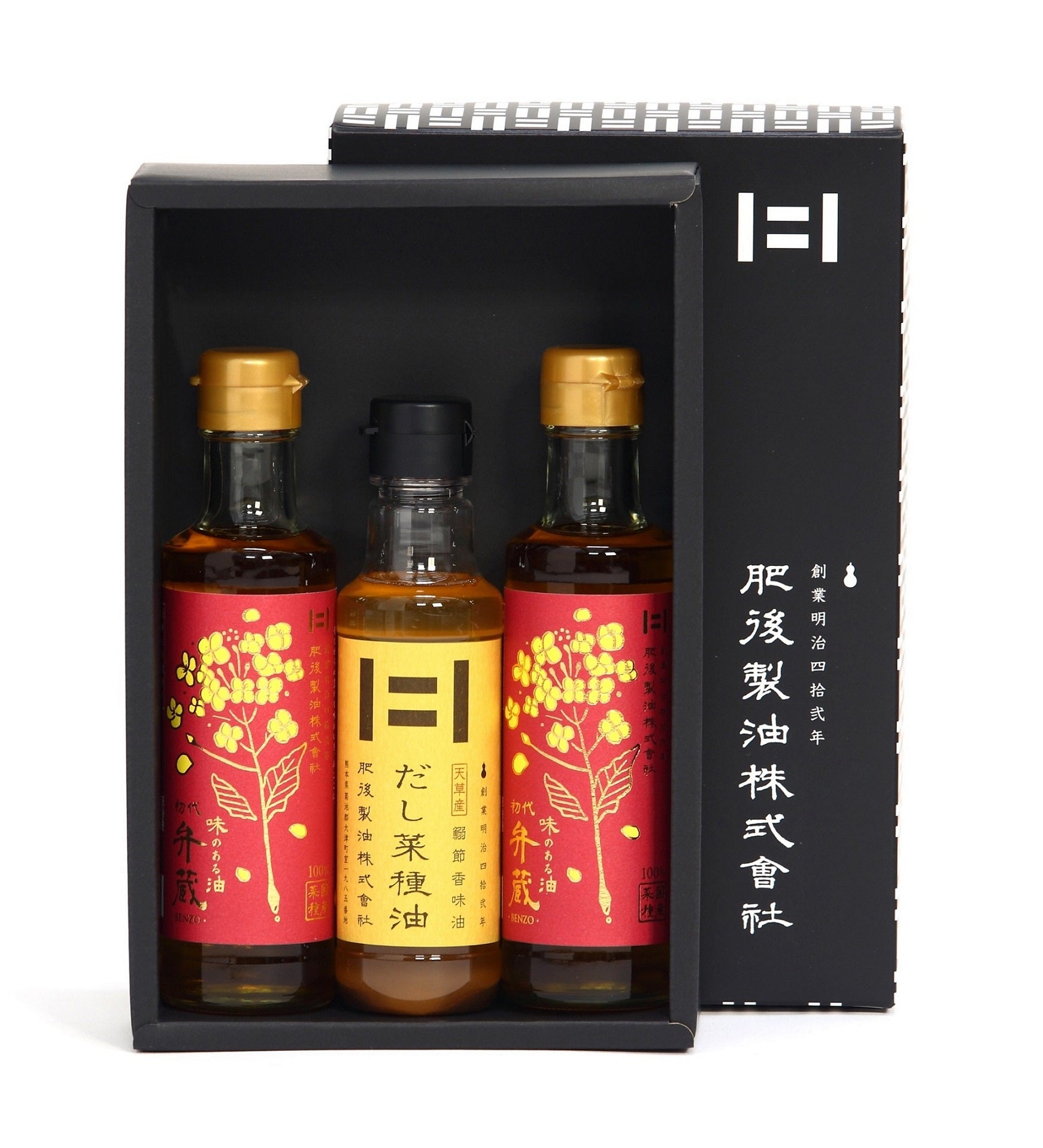 HS-30 だし菜種油180g×1本 初代弁蔵 180g×2本 詰合せセット