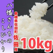 【天日干しでモチモチ食感！】 八幡さんちのコシヒカリ 10㎏ ５年産米【送料込み】