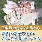 【日本海の恵みを山陰から】【送料無料】新鮮・豪華ひもの・だんだん５点セットA