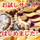 意外に大きい!だからお得なお試しサイズ３～５人数用「チーズタルト」5種類から選べます!