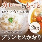 カレー専用米・プリンセスかおり 2kg【カレー・炒飯・パエリアがプロも認める味になる香り米】