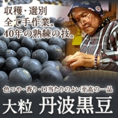 【大粒】丹波黒豆【色つや・香り・口当たり すべてそろった至高の一品】200g(真空パック)