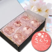 桜の香りの「甲州ゼリー 桜」6個入り（化粧箱）