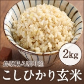 鳥取県産こしひかり玄米2kg