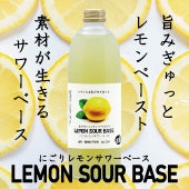 旨みぎゅっとレモンペースト入り　にごり皮ごとレモンサワーベース（500ml×12本）