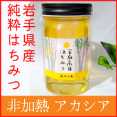 【送料無料】岩手県産100％　天然はちみつ【非加熱】アカシア 500g 上品ですっきりとした味わい アカシア蜂蜜【乾物・缶詰・瓶詰・調味料】　