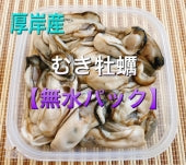 厚岸産　むき牡蠣（無水パック）500ｇ入（送料無料）