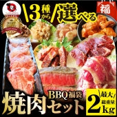 焼肉 焼肉セット ハラミ 牛タン ホルモン 選べる焼肉 Aセット 大容量 バーベキュー BBQ 最大2kg キャンプ キャンプ飯 ※当日発送対象