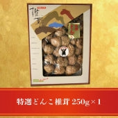 熊本産の原木栽培 特選どんこ椎茸250g×1