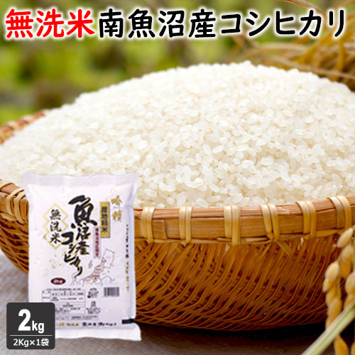 大感謝セール特別価格!!無洗米 吟精南魚沼産コシヒカリ2kg（２㎏×1袋）【令和5年産】  【米・野菜・惣菜】【送料無料】【新潟ケンベイ】