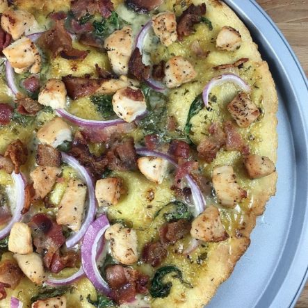 Get Bailey’s Paleo Bacon Ranch Flatbread recipe on her blog!