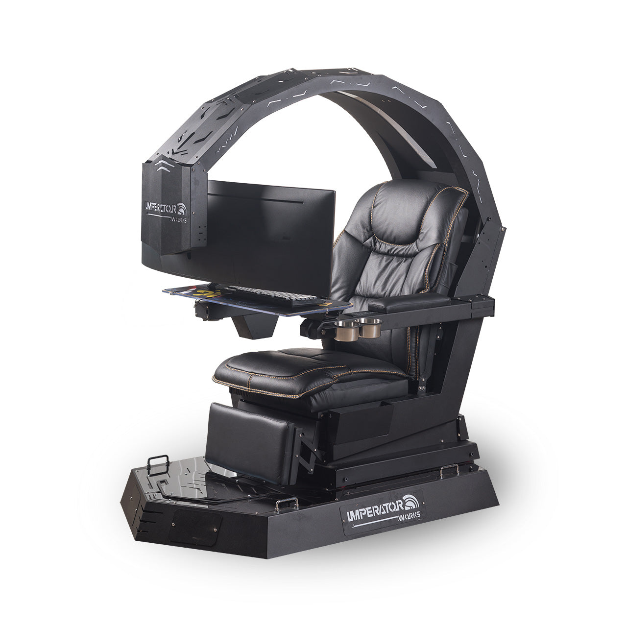 Luxury RGB Light Silla Gamer Reclining Gaming Chair with Footrest