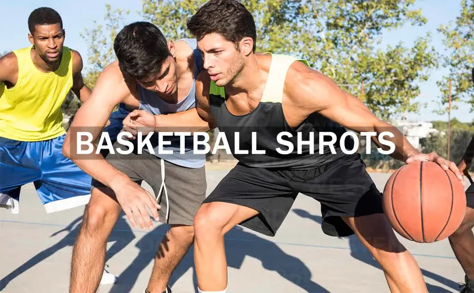 4 Pack Men‘s Basketball Shorts Athletic Gym Sports Shorts | LEEHANTON MP118 Set / 3XL