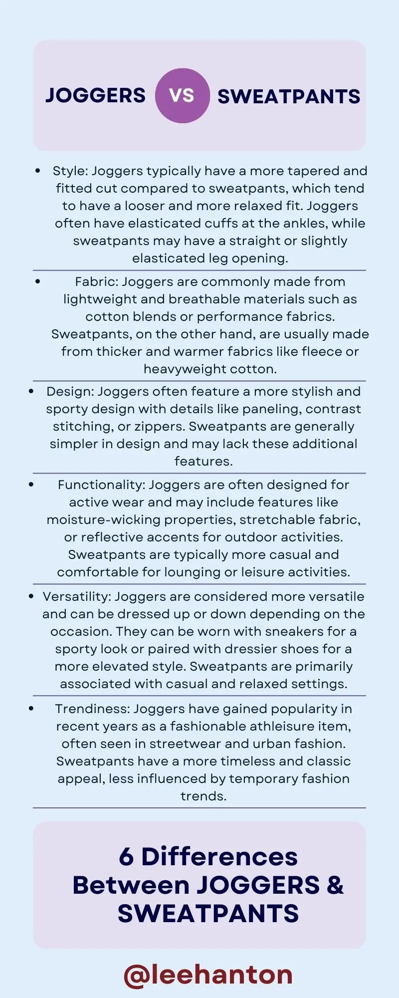 Joggers vs Sweatpants  What's the difference?