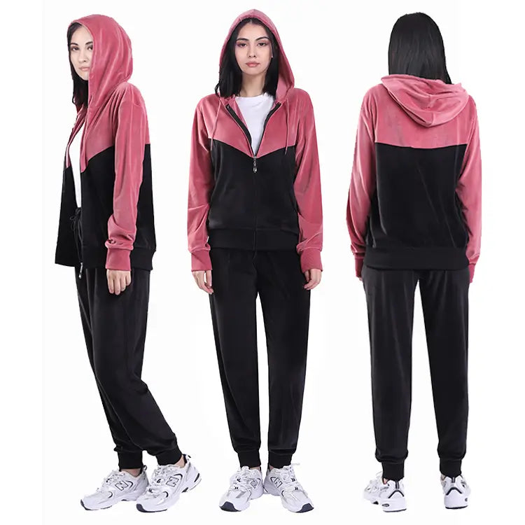 Women Hoodies Tracksuit Set