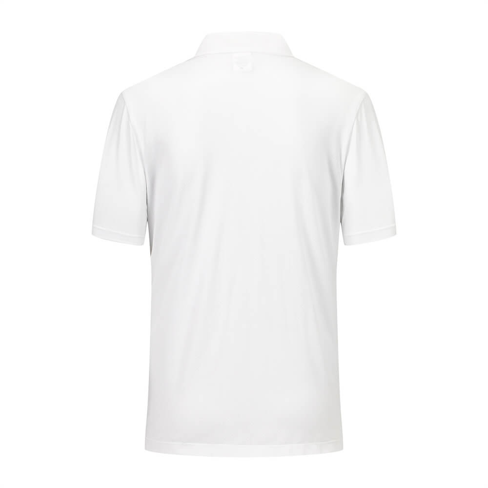 White Men's Quick Dry Polo Shirts