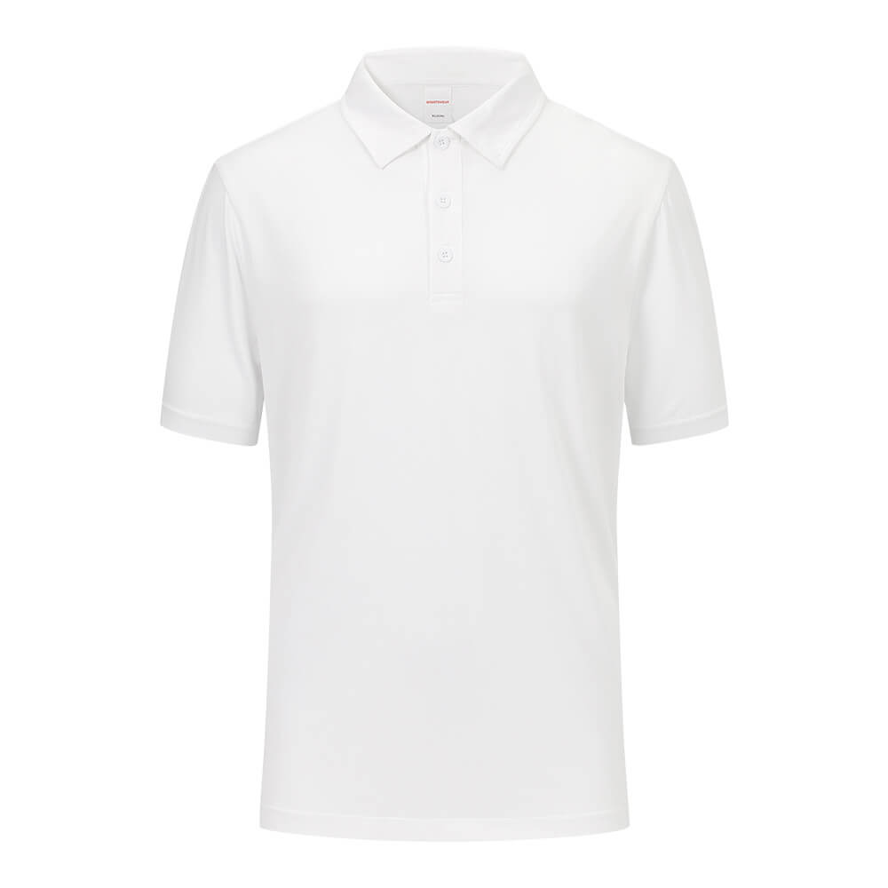 White Men's Quick Dry Polo Shirts