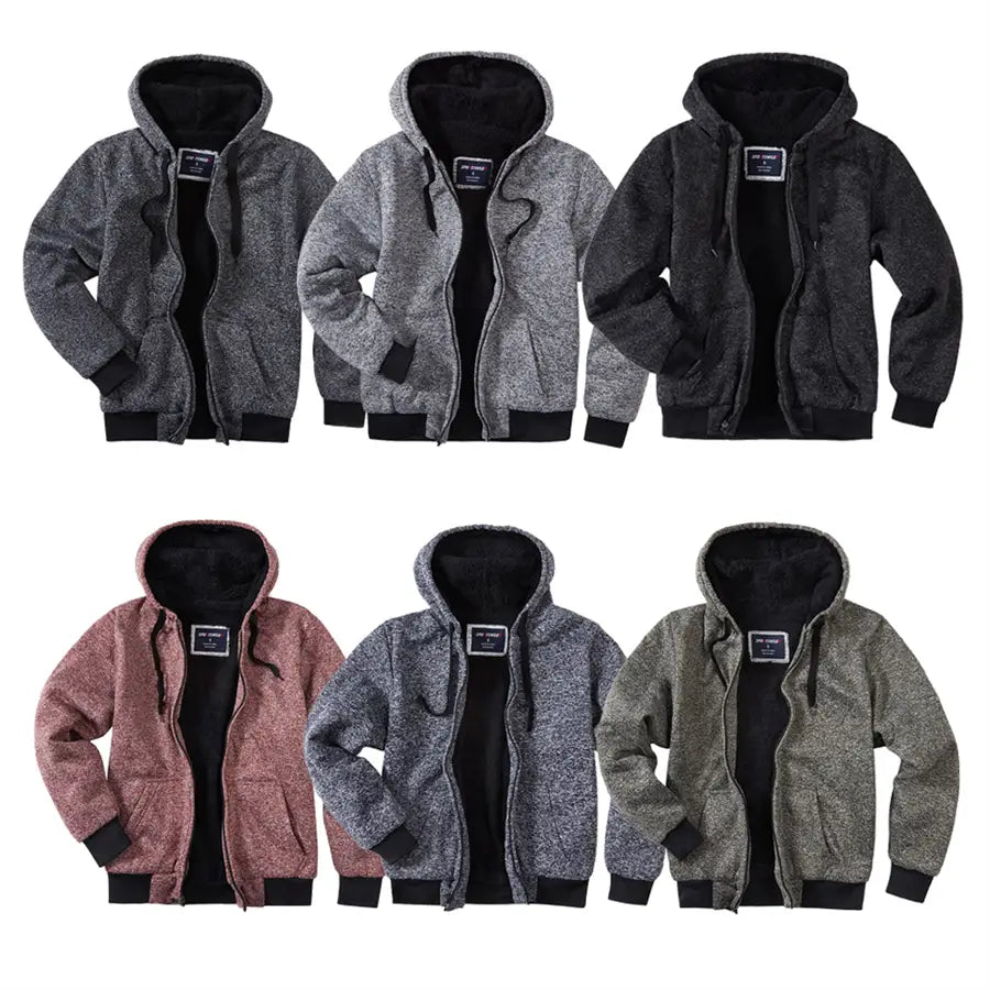 Men's Zip Up Fleece Hoodie