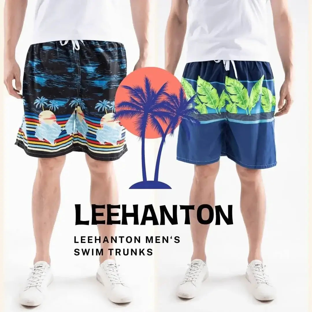 2 Pack Men's Breathable Beach Shorts