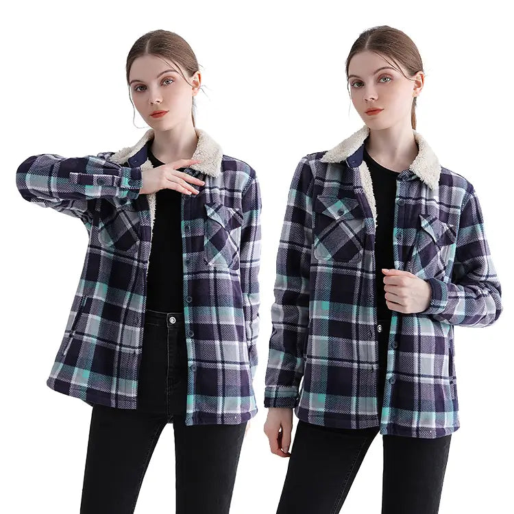 Women's Plaid Flannel Jacket