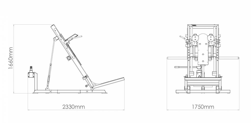 Watson adjustable hack squat