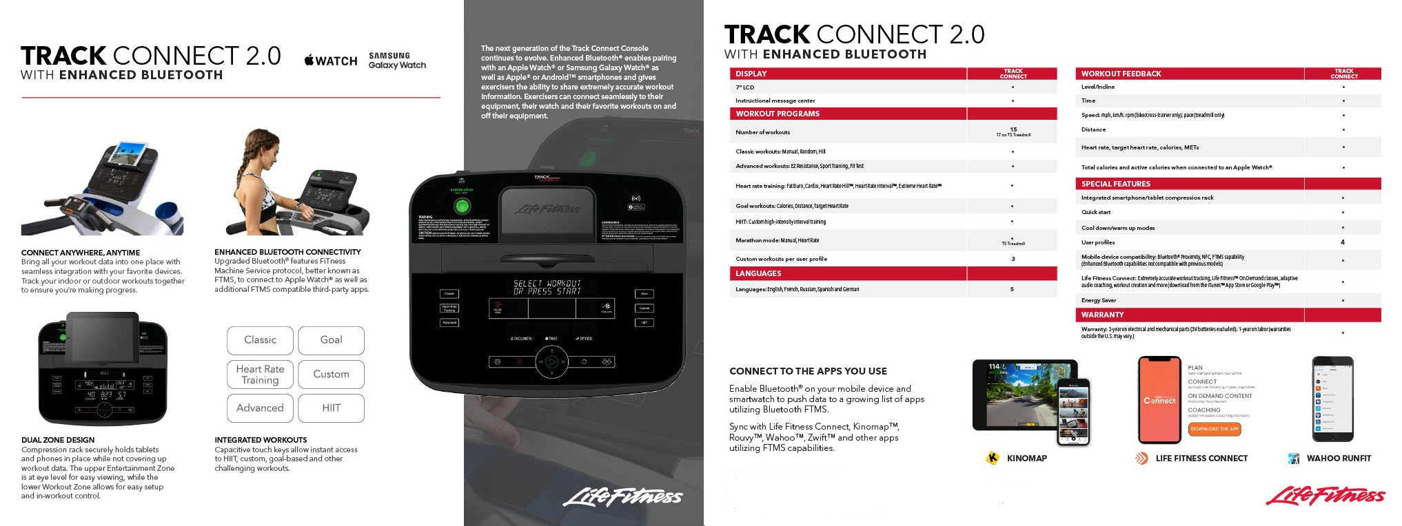 Life Fitness Track connect flyer