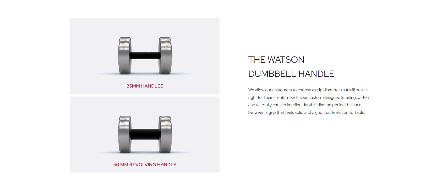 Watson Dumbbell different sizes