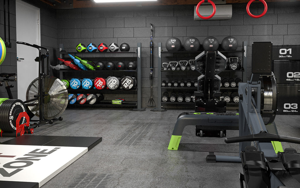 Escape Garage Gym design with crossfit equipment