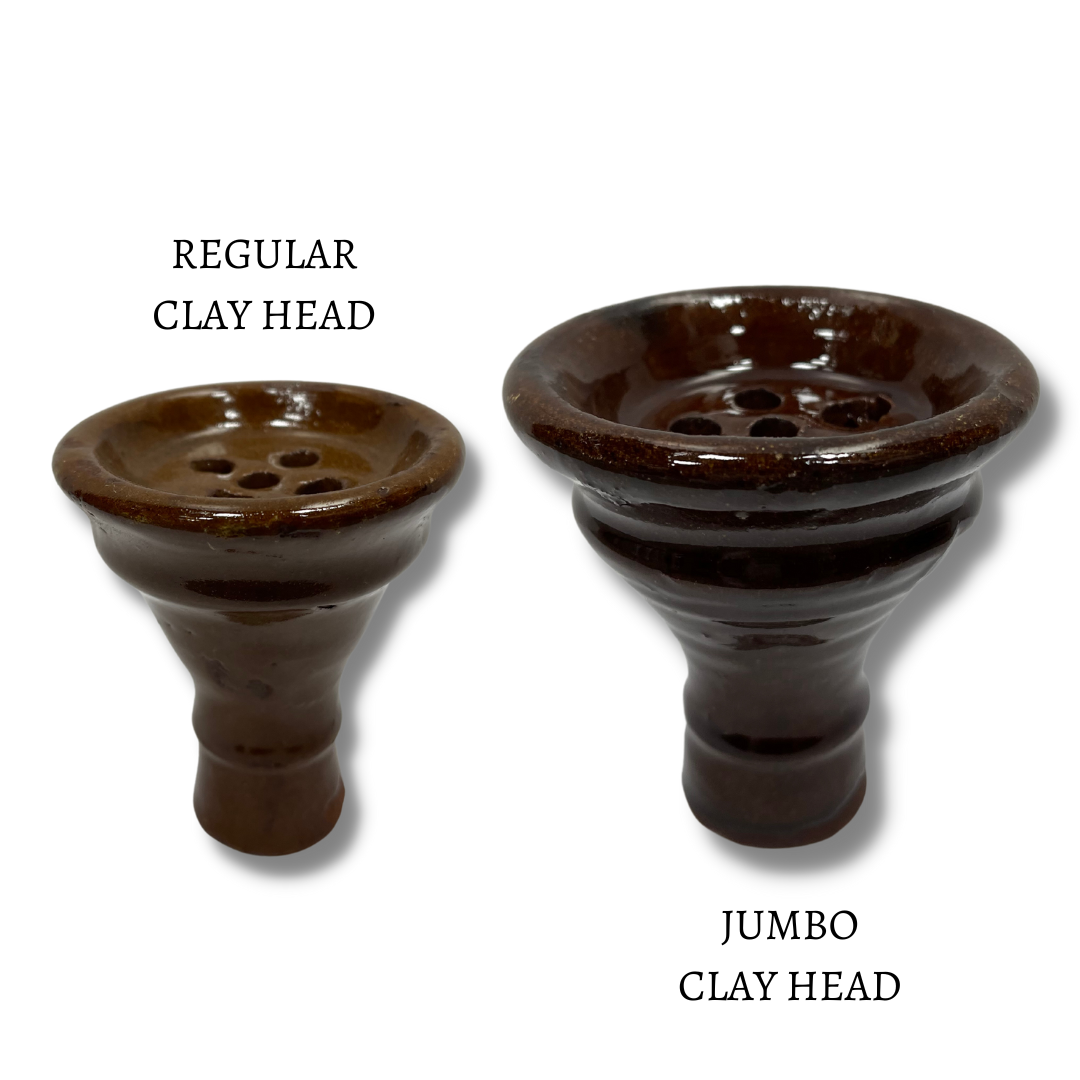 Indestructible Classic Style Hookah Head - Clay coated with