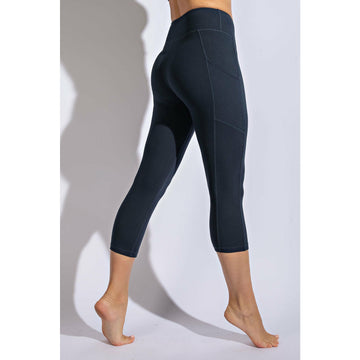 Capri Length Leggings with Pockets