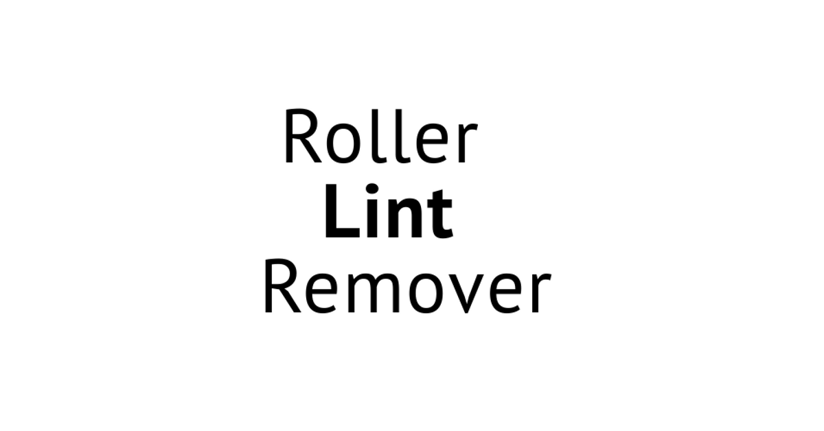 RollerLintRemover