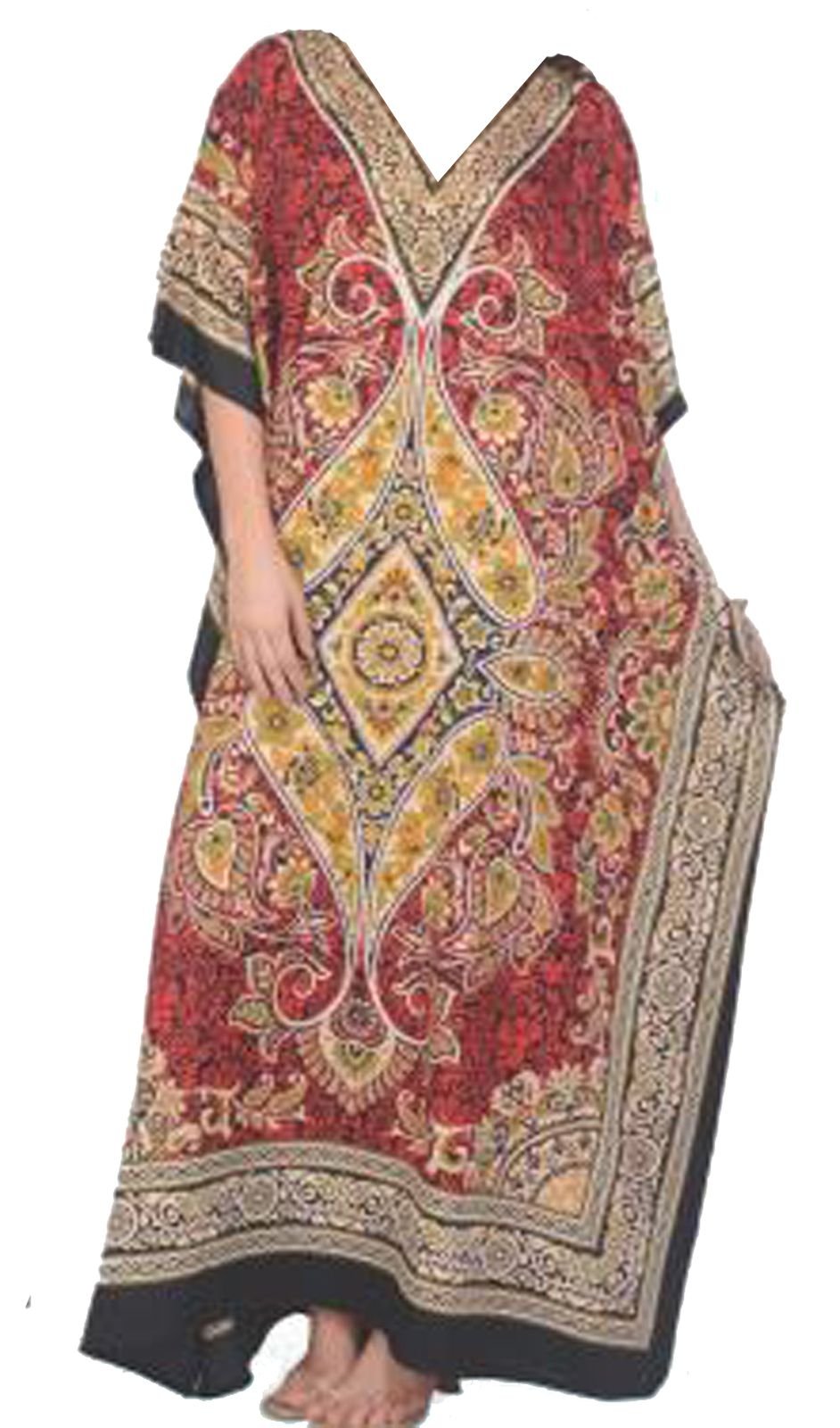 Elu Kaftan Dresses for Women - Moomoo/Mumu Afghan Dress Boho