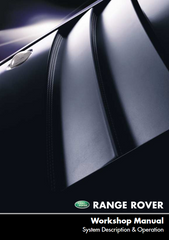 Land Rover Range Rover Workshop Manual 