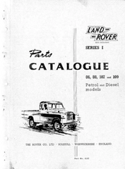 Catalogue de pièces Land Rover série 1 (niveaux de gris)