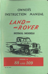 Manuel d'instructions du propriétaire Land Rover série 2 88 109