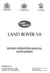 Land Rover Series 3 Repair Operation Manual Supplement