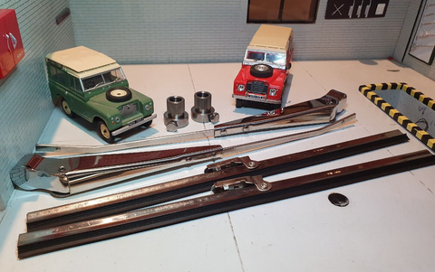 Land Rover Series 2a & 3 Later Type (1967>) Stainless Steel Wiper Set