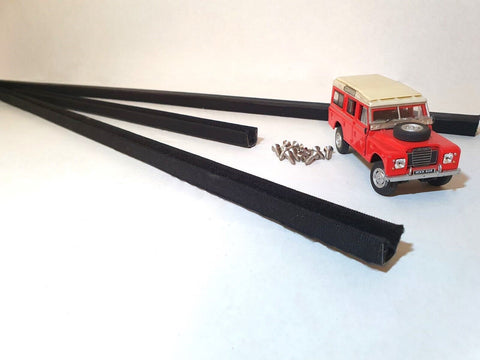 Land Rover Series 2 2a Precut Front Door Top Window Channel Set