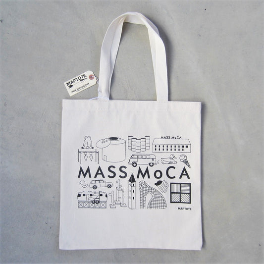 MASS MoCA Denim Pencil Pouch: Museum Icons