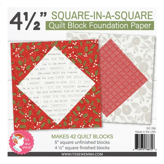 4.5" Square in a Square Foundation Paper