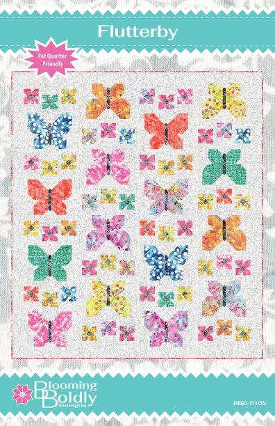 Flutterby Quilt Pattern by Blooming Boldly Designs