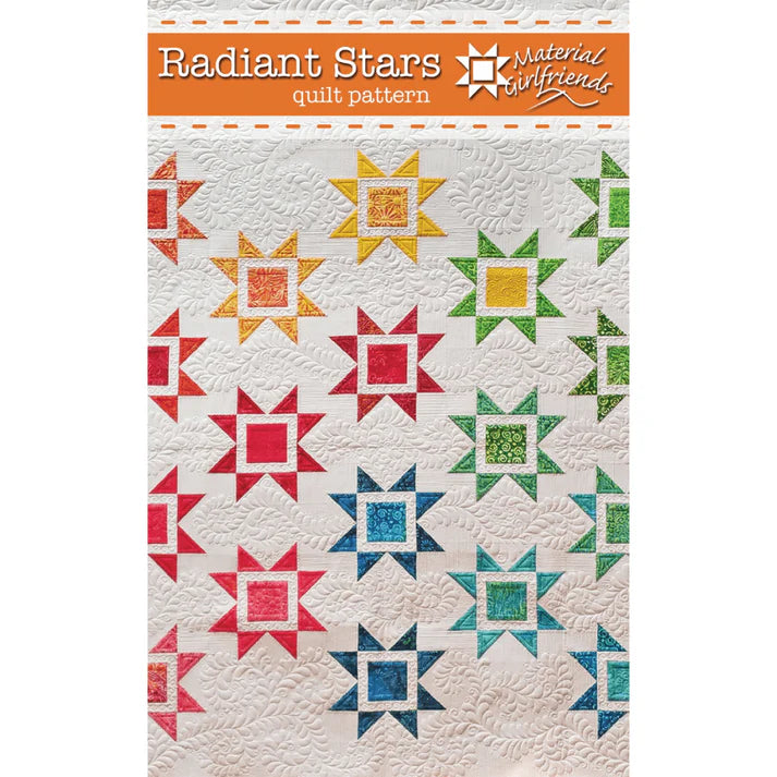 Radiant Stars Quilt Pattern by Material Girlfriends