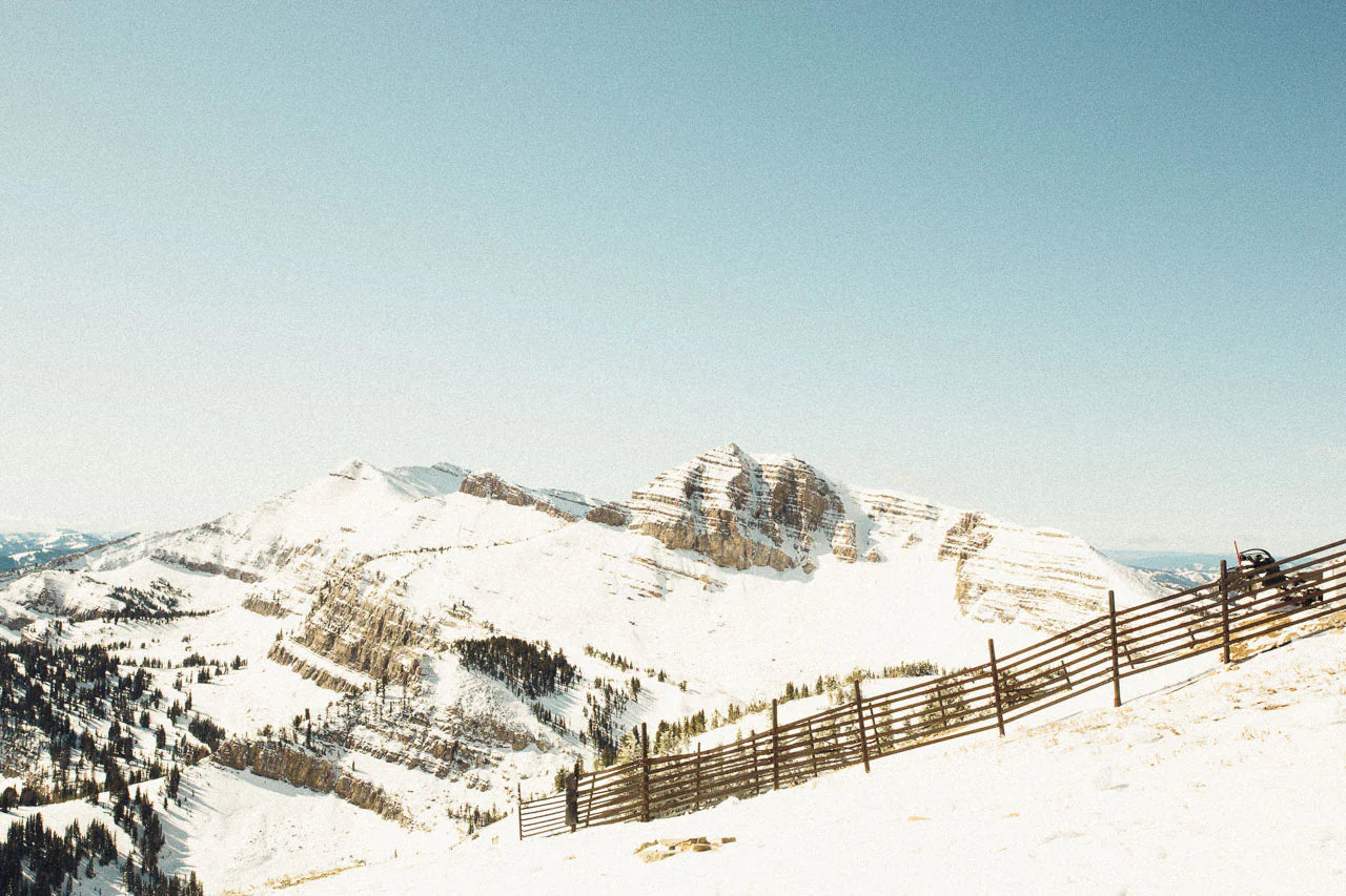 Winter landscape in Jackson Hole, WY