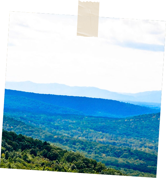 View of Blue Ridge Mountain in Vermont