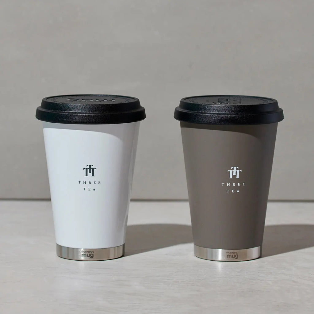 Thermo Mug Three Tea モバイルタンブラーミニ ホワイト グレー Three Tea On Line Shop