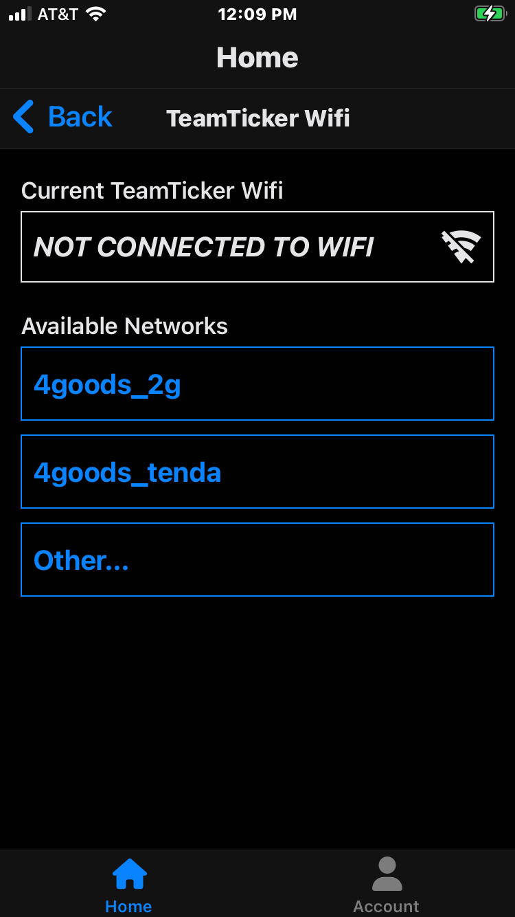 Configure Wifi Screenshot