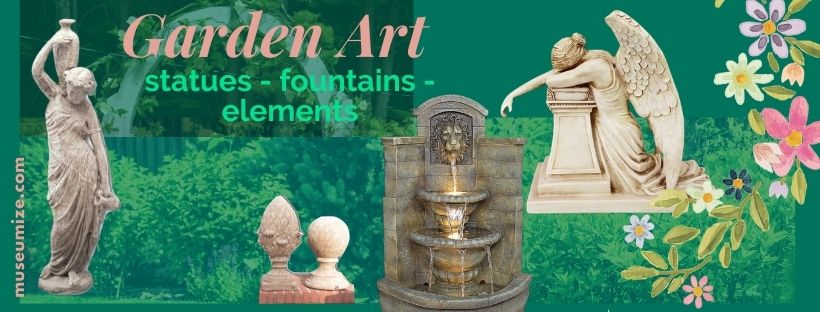 historic garden decor statues fountains finials wall sculptures