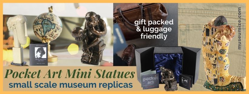 pocket art miniature museum statue in gift box by parastone